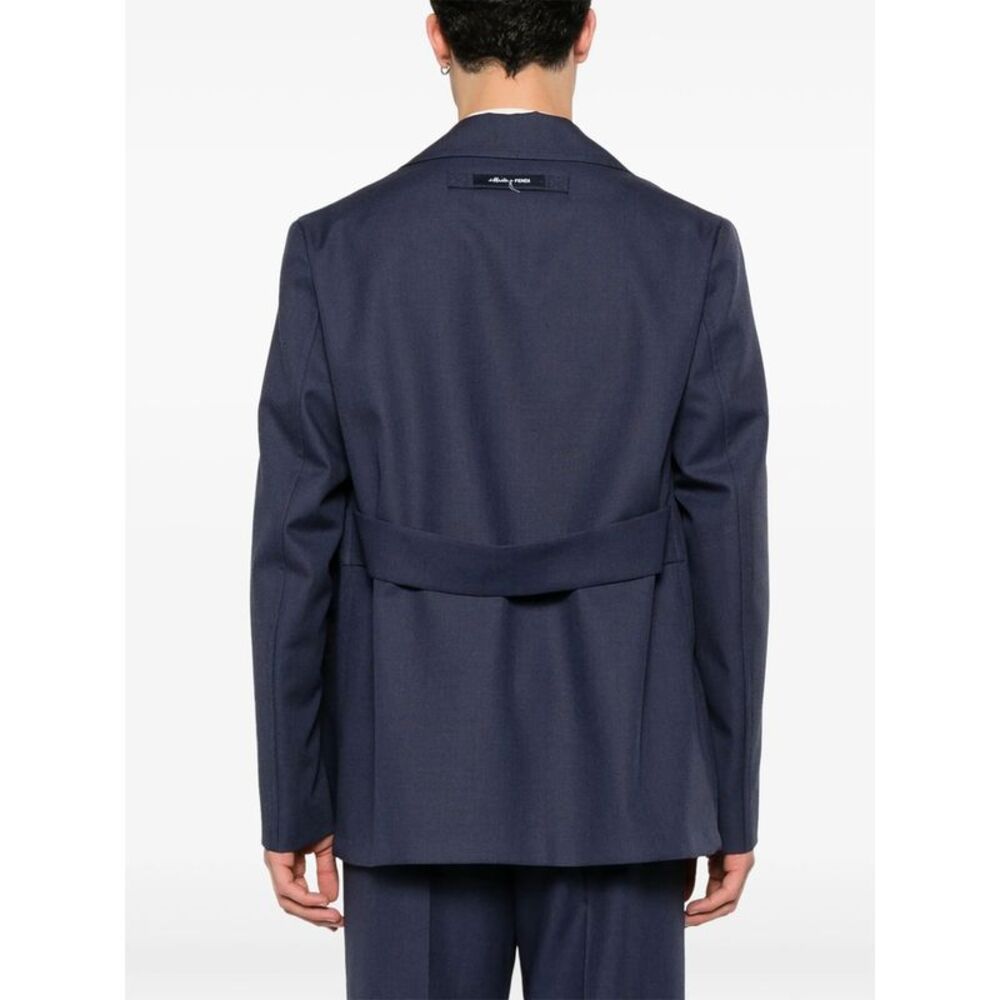 Fendi Blue Jackets - Blazers Men - Picture 4 of 5